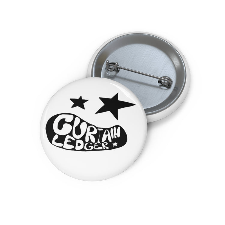 Curtain Ledger Starface 1.25-inch pin button